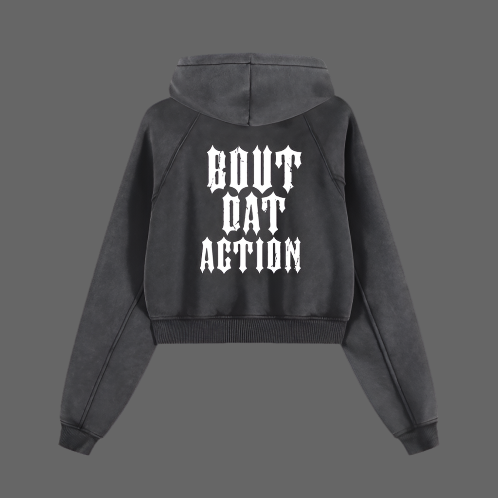 BDA Women’s Cropped Zip-up Hoodie