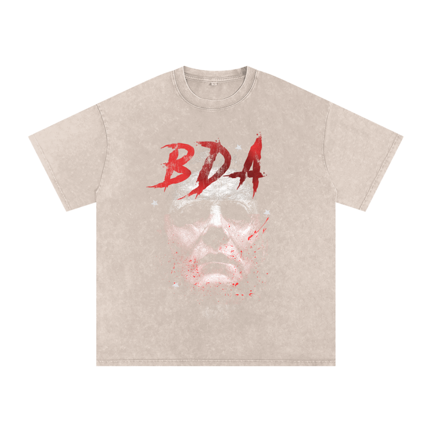 Snow Washed Oversized Cotton T-Shirt