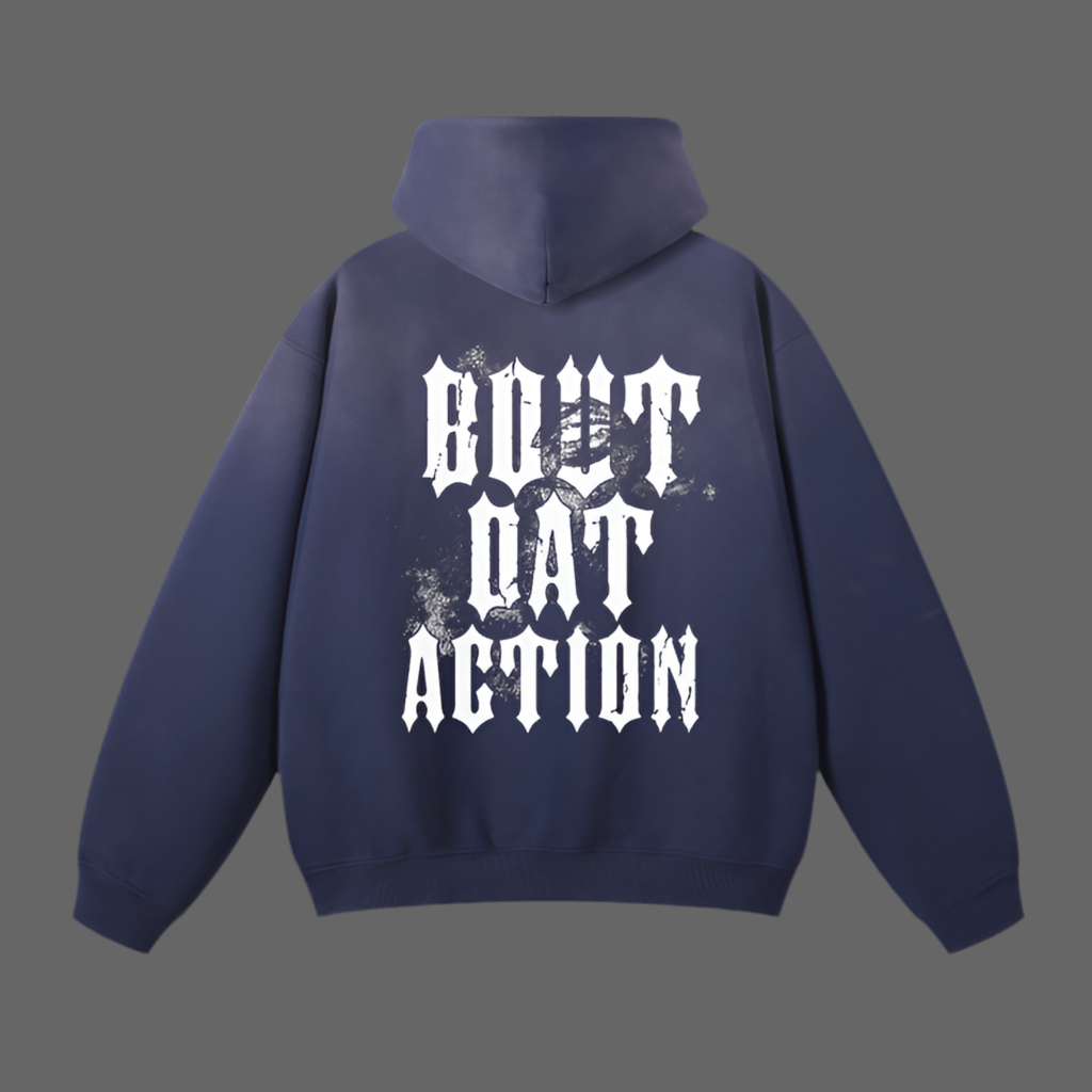 BDA Streetwear Washed Fleece Hoodie