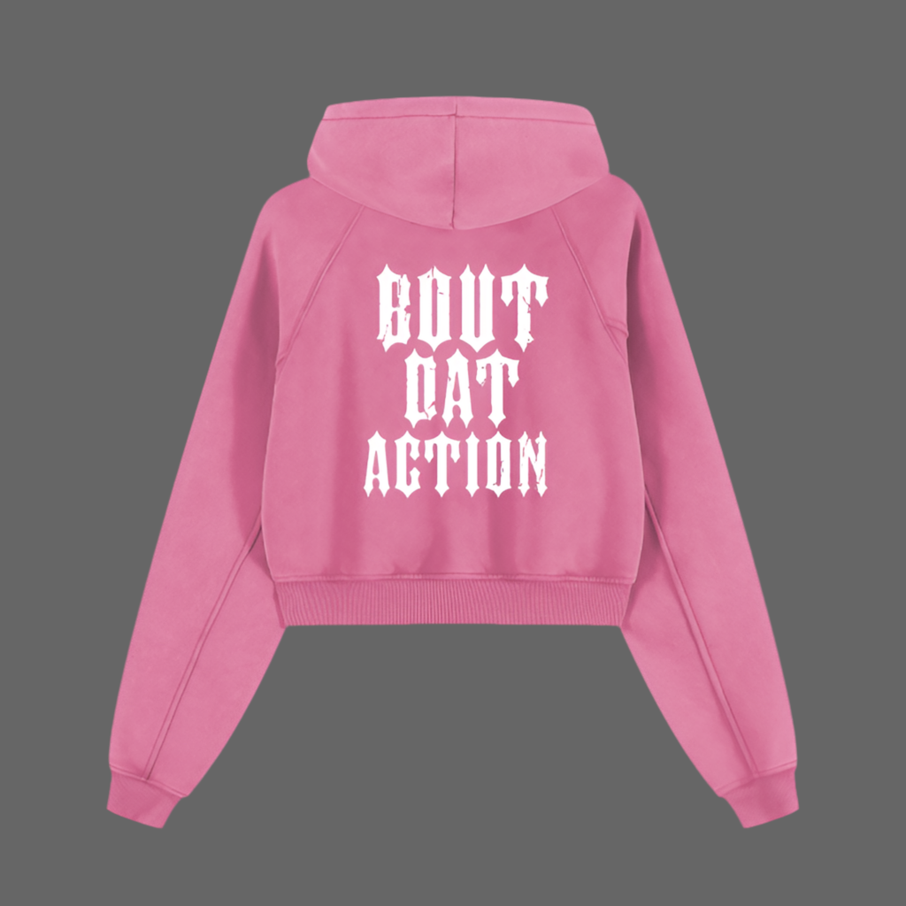 BDA Women’s Cropped Zip-up Hoodie