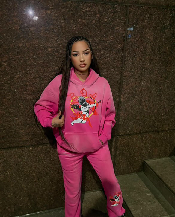 BDA LOVE Pink Hoodie