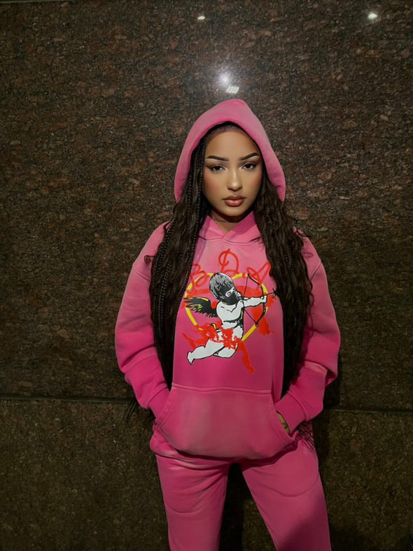 BDA LOVE Pink Hoodie