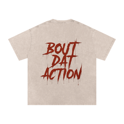 Snow Washed Oversized Cotton T-Shirt