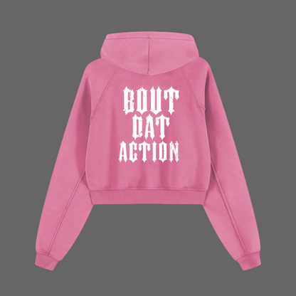 BDA Women’s Cropped Zip-up Hoodie