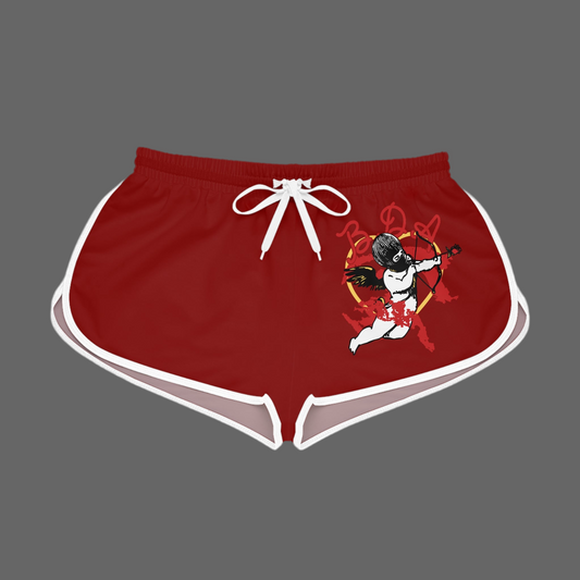 BDA LOVE Red Relaxed Shorts