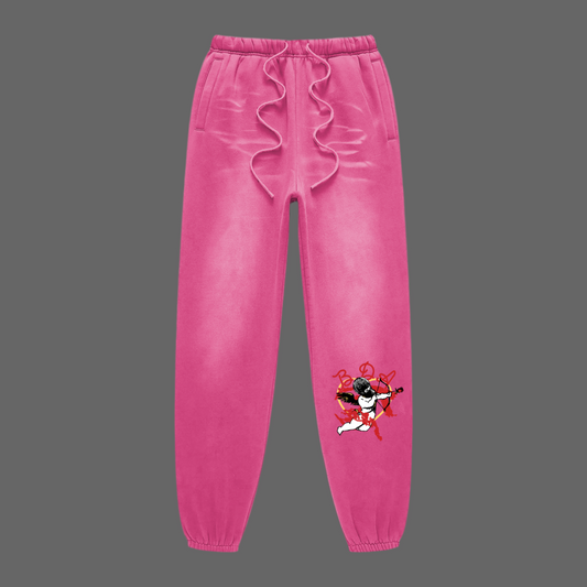 BDA LOVE Pink Sweatpants