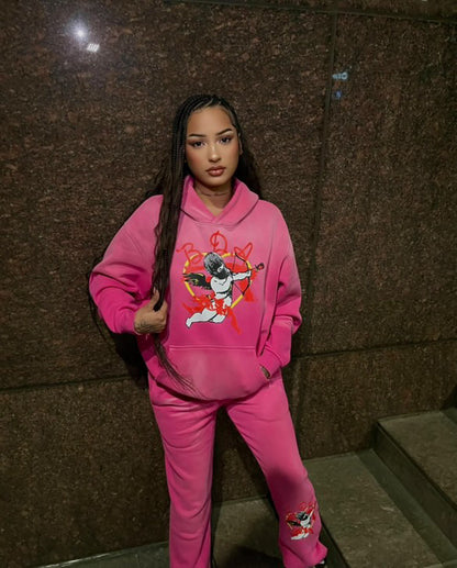 BDA LOVE Pink Hoodie